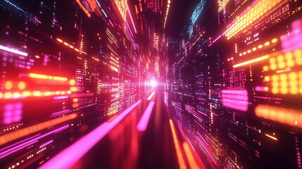 Vibrant Abstract Technology Background for Business Innovation