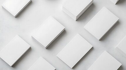 Blank business card mockup on white textured background 3d illustration 3d rendering card template