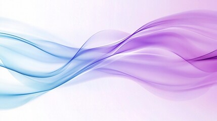 Abstract Flowing Waves: A captivating abstract illustration featuring ethereal blue and purple waves, creating a mesmerizing and fluid visual experience.  