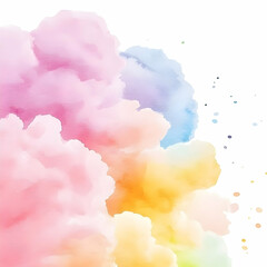 Pastel Watercolor Cloud Abstract Background