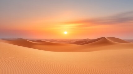 Fototapeta premium Desert Sunset Landscape