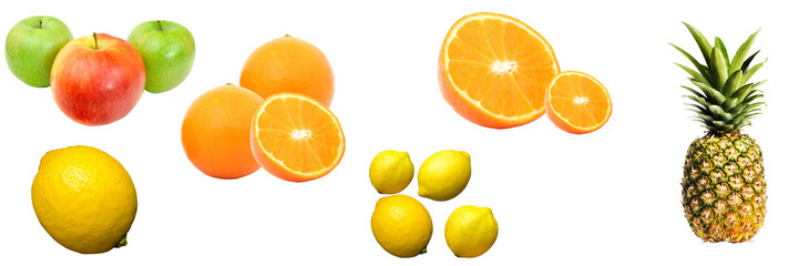 Collection of fresh fruits and berries