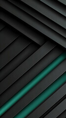 Obraz premium Abstract Teal and Black Stripes Background