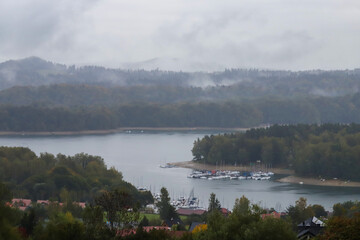 Foggy morning on Lake Solina