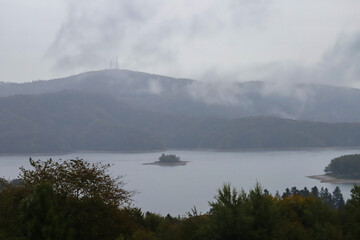 Foggy morning on Lake Solina