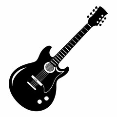 Obraz premium acoustic guitar isolated on white