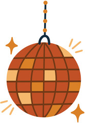 Sparkly Disco Ball Vector Illustration