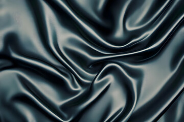 Fototapeta premium Dark Gray Silk Fabric Abstract Background