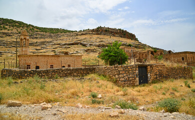 Fototapeta premium Located in Savur, Mardin, Turkey, Dereici Village is an Assyrian Village with abandoned houses and old churches.