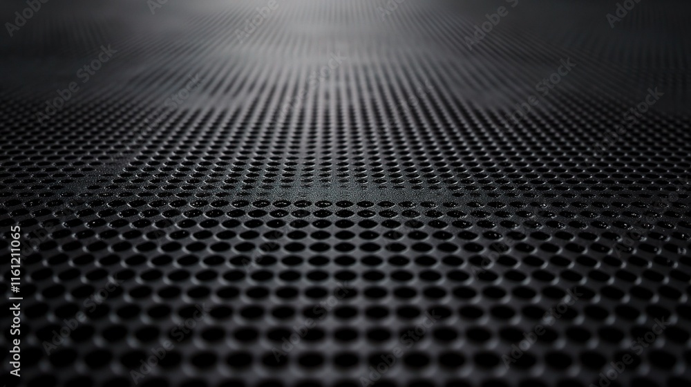 Poster matte black graphite surface with round texture for background use
