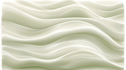Obraz premium Creamy Wave Abstract 3D Background