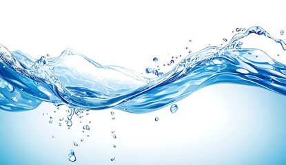 Water vector background with blue water waves, songkran background