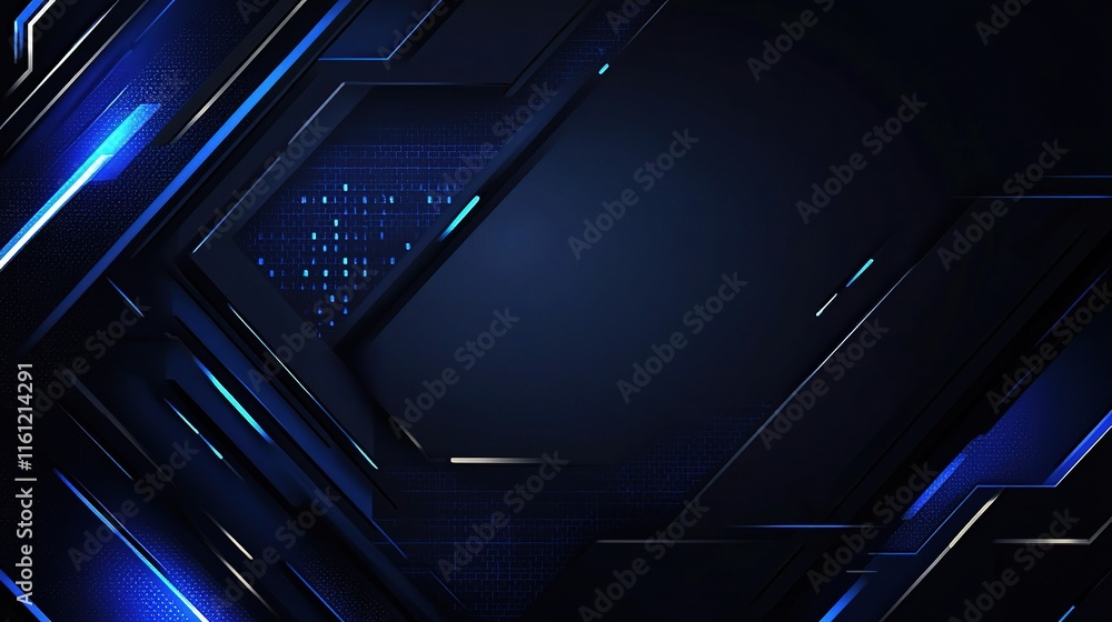 Aufkleber abstract tech background: a dynamic and futuristic abstract background featuring geometric shapes an