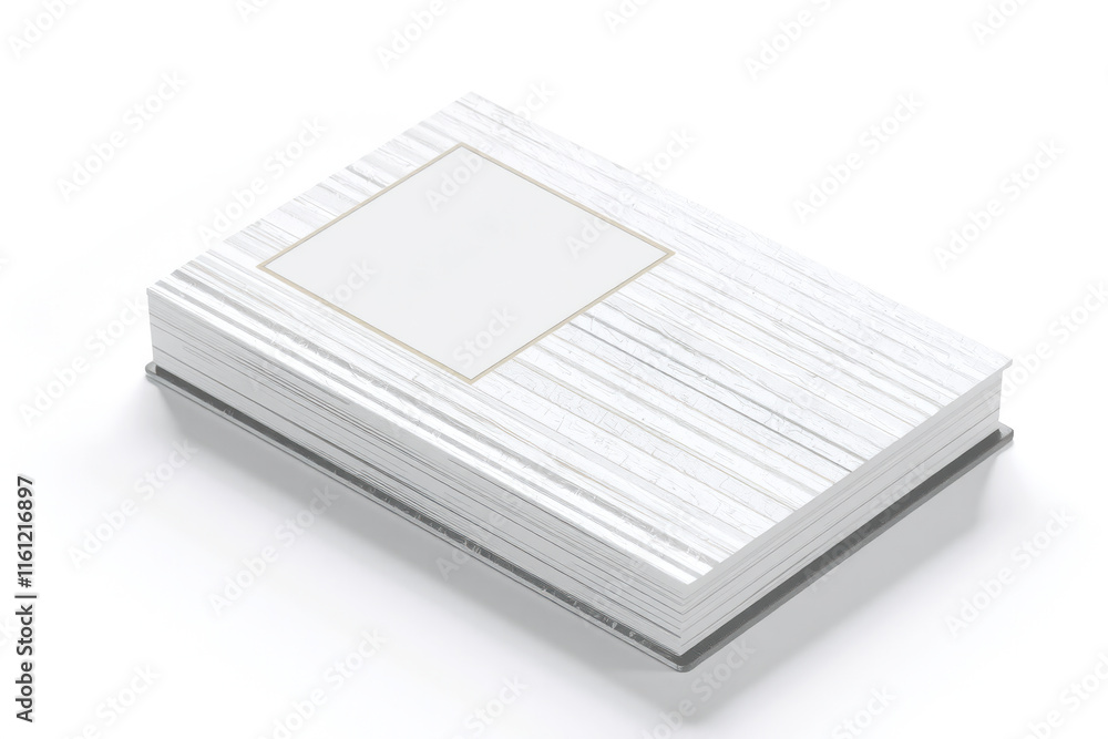 Poster sleek, modern book mockup with textured cover and blank space for customization. ideal for showcasin