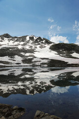 Fototapeta premium Kugletersee lake in Pitztal valley, the Austrian