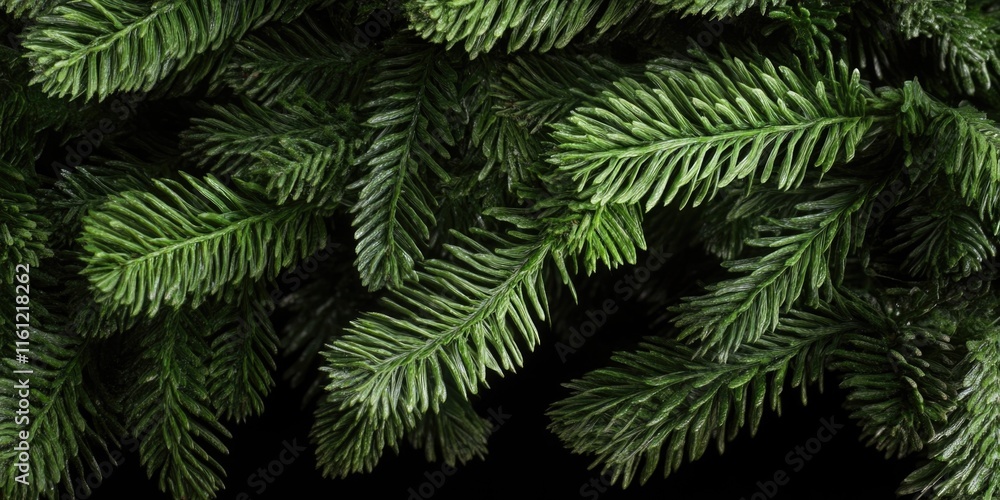 Poster a close-up view of a pine tree trunk and branches, ideal for nature or outdoor-themed projects