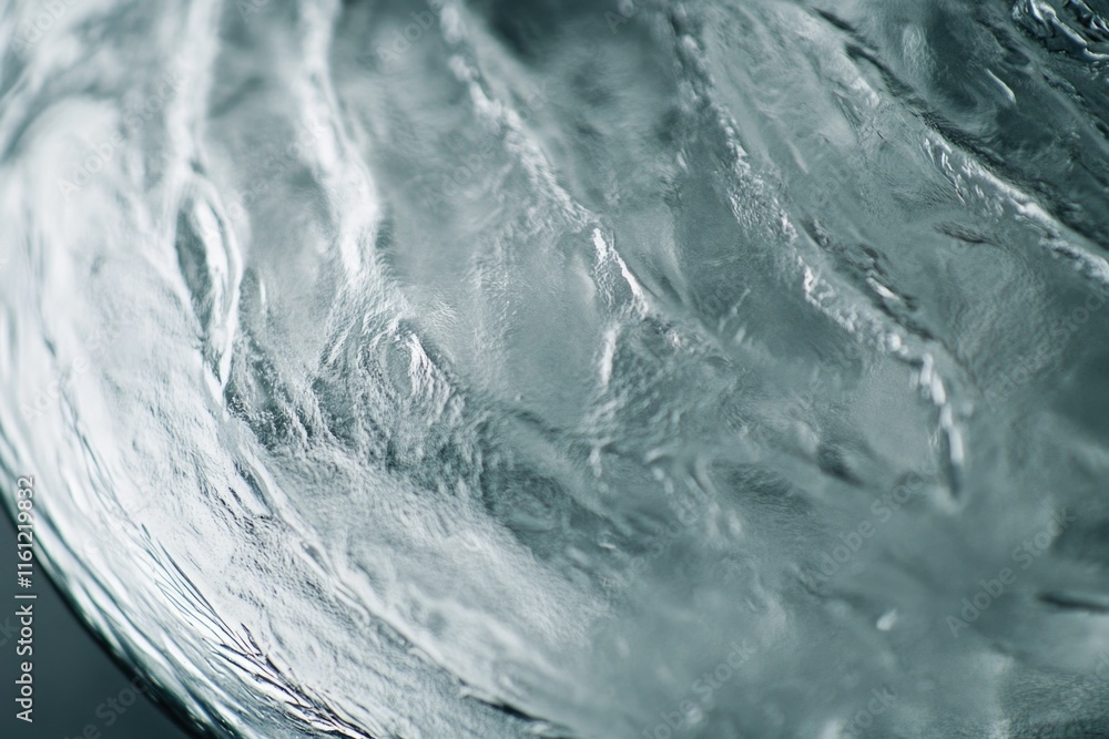 Poster a close-up view of a wave in the ocean, ideal for use in travel or outdoor-themed projects