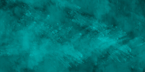 Abstract watercolor paint background by teal color blue and green with liquid fluid texture for background, banner