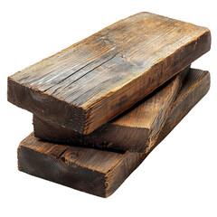 Stack of 2x4 Wood Boards Isolated on Transparent Background