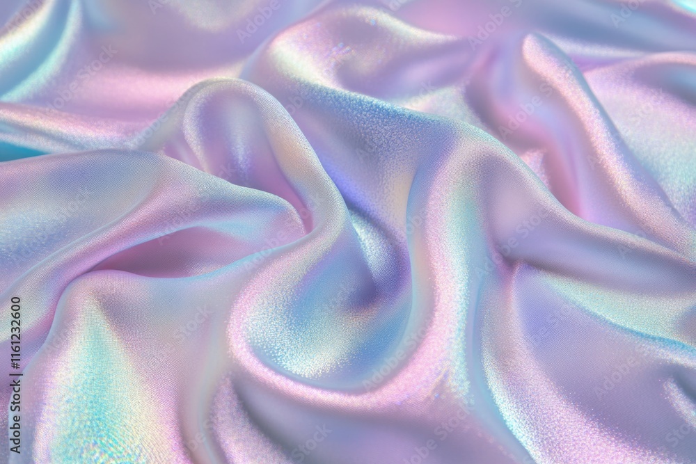 Poster a detailed view of pink and blue fabric with texture and pattern, ideal for design or textile projec