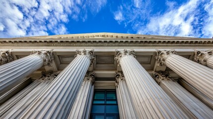 Federal Reserve building facade showcasing the architectural grandeur and historical significance of a key financial institution, embodying stability and economic stewardship