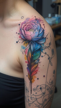 Watercolor Tattoo Art