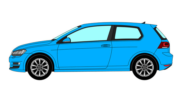German Classic Compact Hatchback 2012
Vector Speed Icon Vehicle Automobile Auto Car