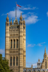 Victoria Tower in Westminster Palace in Londo
