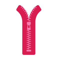 zipper flat vector illustration modern logo icon