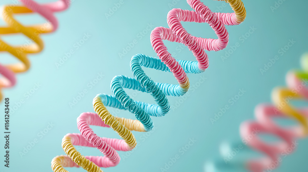 Poster colorful spirals in pastel shades twisted artistically create a vibrant display against a soft backg
