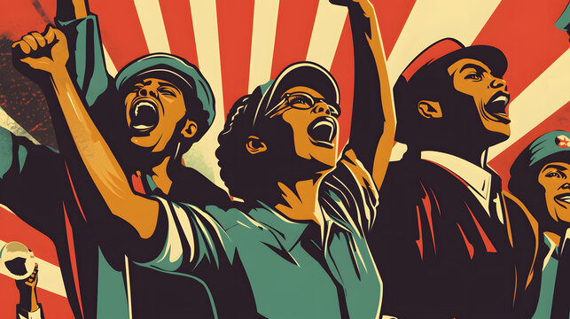 Happy martin luther king day background ,Black history month celebration of diversity and African culture pride as a multi cultural celebration.

