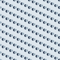 Grayish blue diagonal polka dot seamless pattern