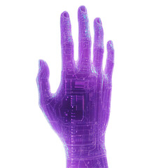 Cybernetic Hand: A Futuristic Digital Anatomy