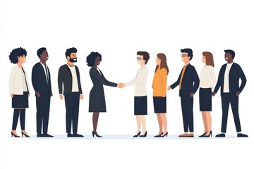 Obraz premium group of business people
