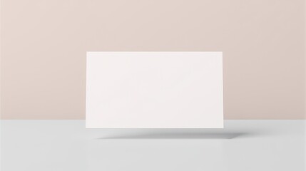 A blank white paper floats against a soft gradient background, creating a minimalist and modern feel