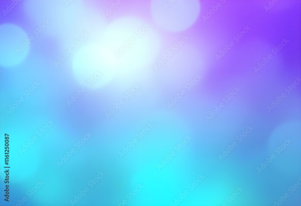 Poster soft blurred gradient background in purple, blue and turquoise colors. abstract defocused bokeh ligh