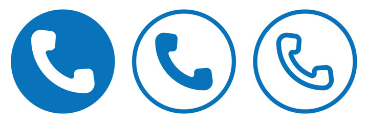Phone icon. Contact us icon. Telephone symbol. Call icon. Vector illustration.