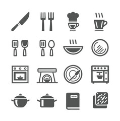 kitchen icons set