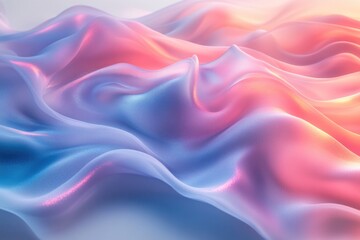 Obraz premium Close-up shot of a pink and blue fabric with intricate patterns