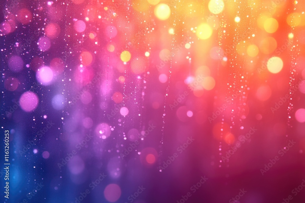 Poster A blurred image of a colorful background with no distinct objects or people