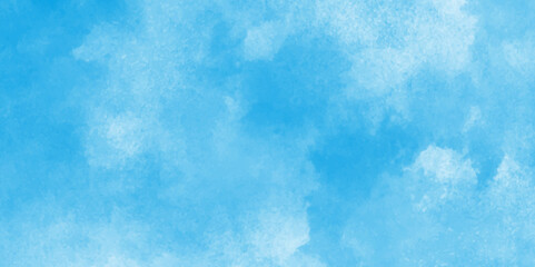 Abstract gradient light sky blue shades watercolor background on white paper texture.Light blue background with watercolor,The sky blue texture clouds, blue watercolor paper texture background,