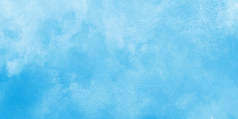 Fototapeta premium Abstract gradient light sky blue shades watercolor background on white paper texture.Light blue background with watercolor,The sky blue texture clouds, blue watercolor paper texture background,