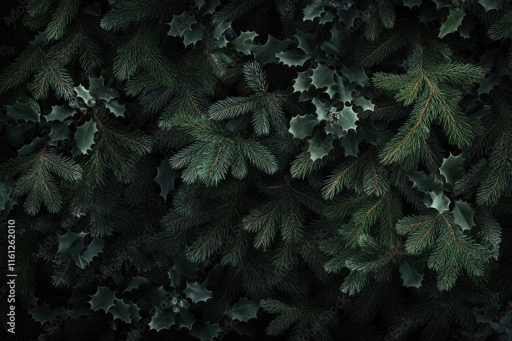 Poster Close-up view of a group of pine trees, with their trunks and branches visible
