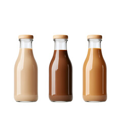 Three Bottles of Delicious Flavored Milk