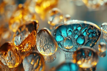 A close-up view of colorful glass beads, ideal for use in jewelry or craft designs