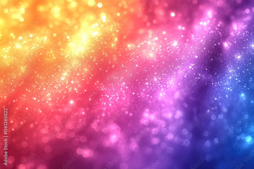 Poster a colorful background with sparkling effects suitable for use in creative projects and designs