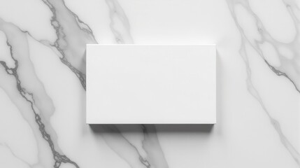 Stacks of blank business cards on a marble surface, creating a minimalist and professional aesthetic for branding or identity presentations