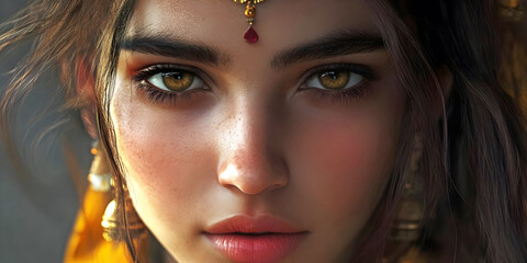 Obraz premium portrait of a woman, ai generated.
