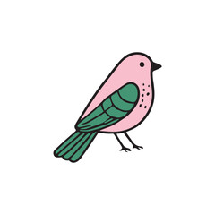 Colorful realistic bird  Vector