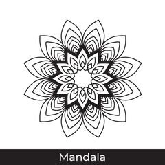 Mandal outline fill with colour